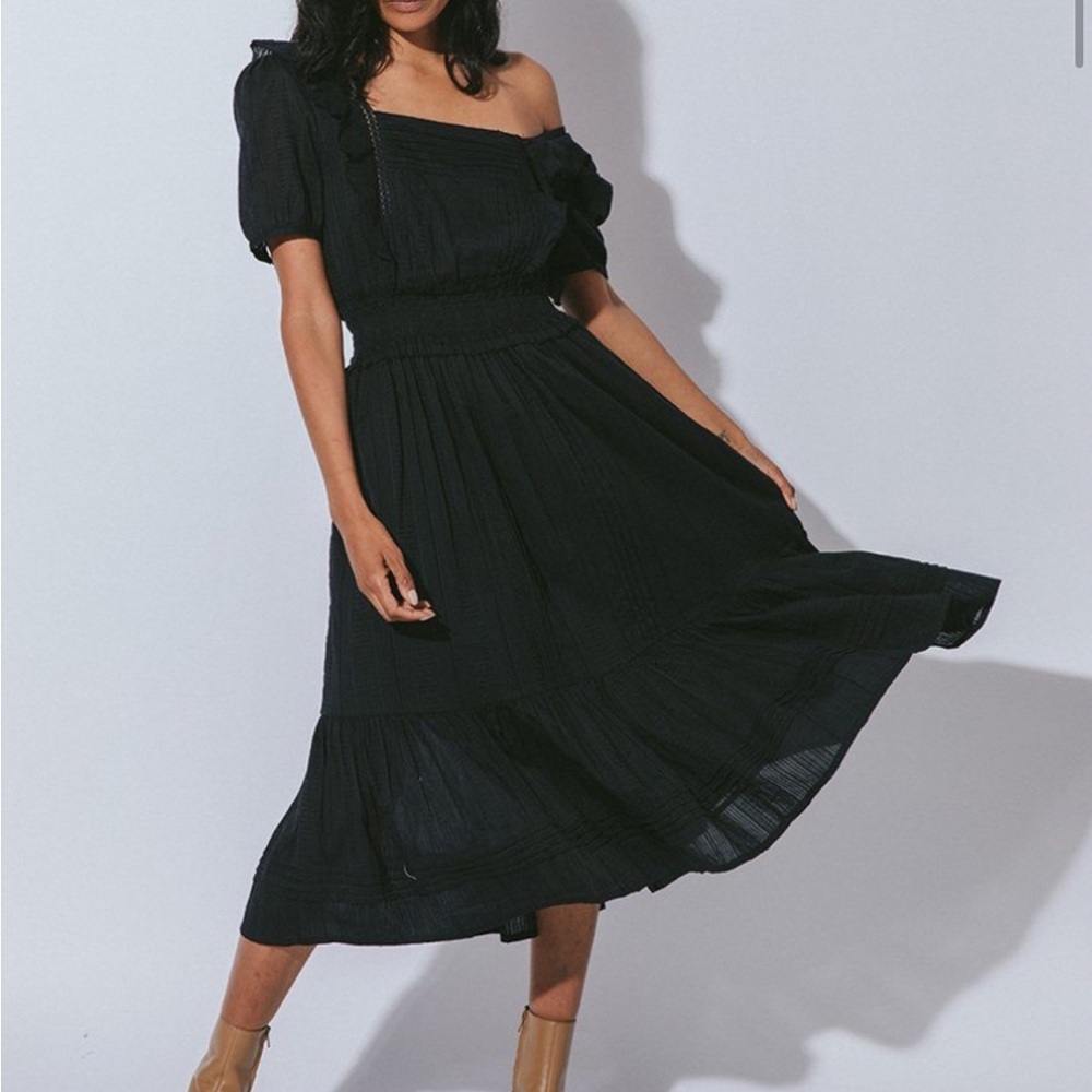 Cleobella Puff Sleeve Midi Dress
